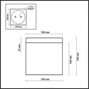 Светильник для ванной Odeon Light CROSS 2408/1C