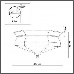 Потолочная люстра Odeon Light Lagon 2545/2