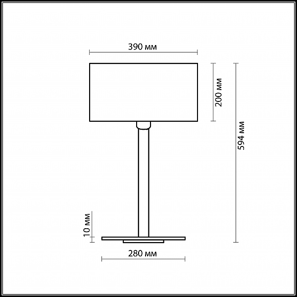 Настольная лампа Odeon Light Norte 2421/1T