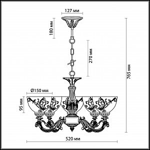 Подвесная люстра Odeon Light Nueli 2563/5