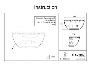 Настенное бра Maytoni Basfor DIA100-WL-02-N