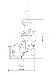 Настенное бра Arte Lamp MONTMARTRE A3239AP-2WH