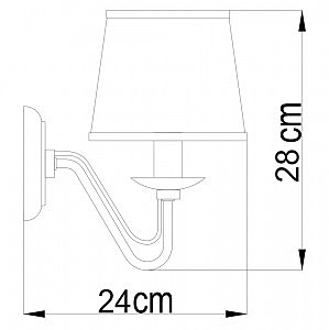 Бра Arte Lamp AURORA A1150AP-1CC