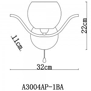 Настенное бра Arte Lamp LIVERPOOL A3004AP-1BA