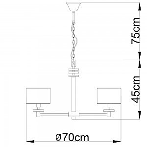 Подвесная люстра Arte Lamp FURORE A3990LM-6CC