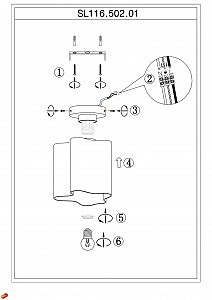 Светильник потолочный ST Luce SL116.502.01