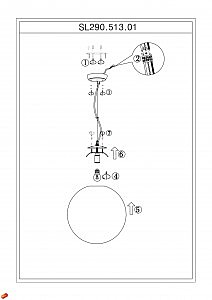 Светильник подвесной ST Luce SL290.513.01