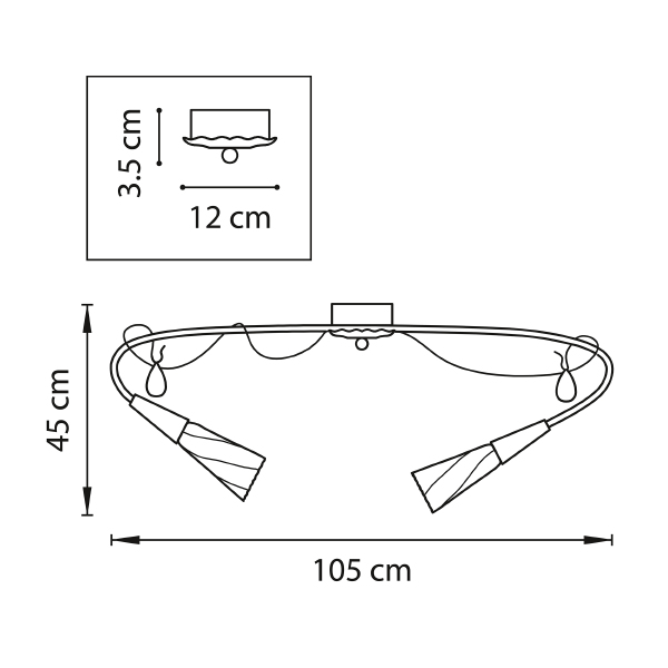 Потолочная люстра Lightstar Aereo 711127