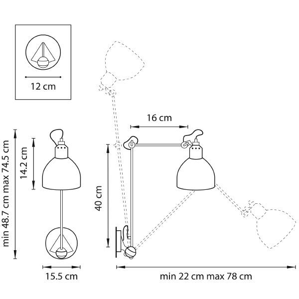 Настенное бра Lightstar Loft 765617