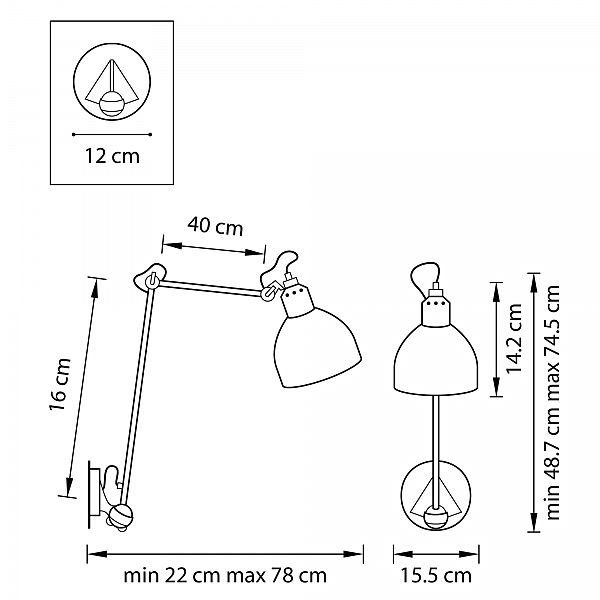 Настенное бра Lightstar Loft 765617