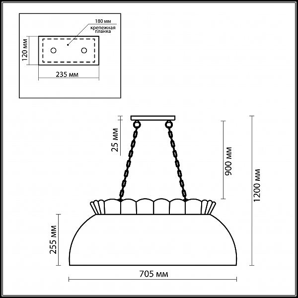 Люстра разноцветная Garden 2525/3 Odeon Light