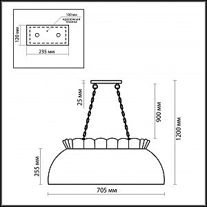 Люстра разноцветная Garden 2525/3 Odeon Light