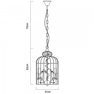 Светильник с птичками Gabbia A1865SP-3BG Arte Lamp