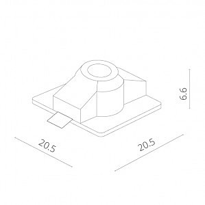 Встраиваемый светильник Arte Lamp INVISIBLE A9410PL-1WH