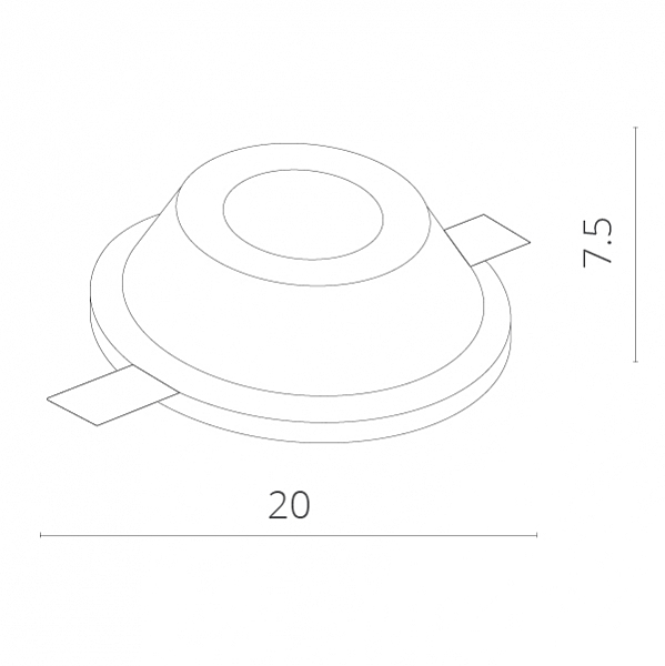 Встраиваемый светильник Arte Lamp INVISIBLE A9270PL-1WH