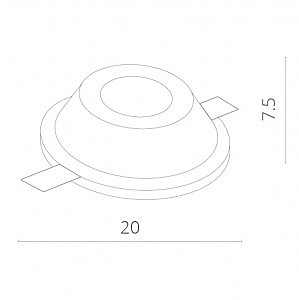 Встраиваемый светильник Arte Lamp INVISIBLE A9270PL-1WH