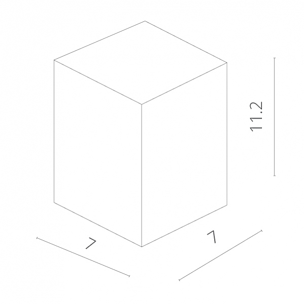 Накладной светильник Arte Lamp Tubo A9264PL-1WH