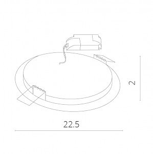 Встраиваемый светильник Arte Lamp FINE A2620PL-1WH