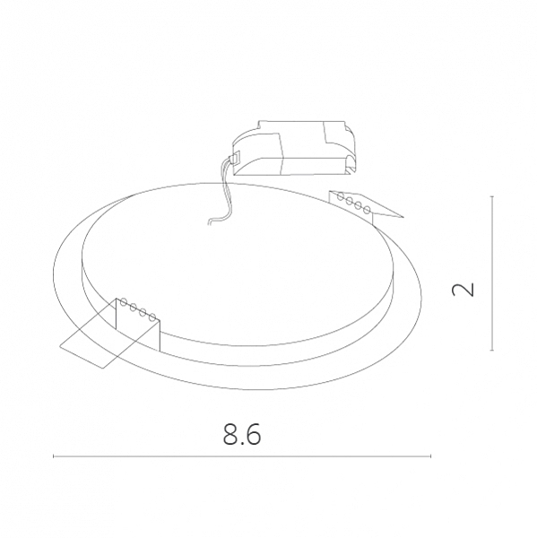 Встраиваемый светильник Arte Lamp FINE A2603PL-1WH