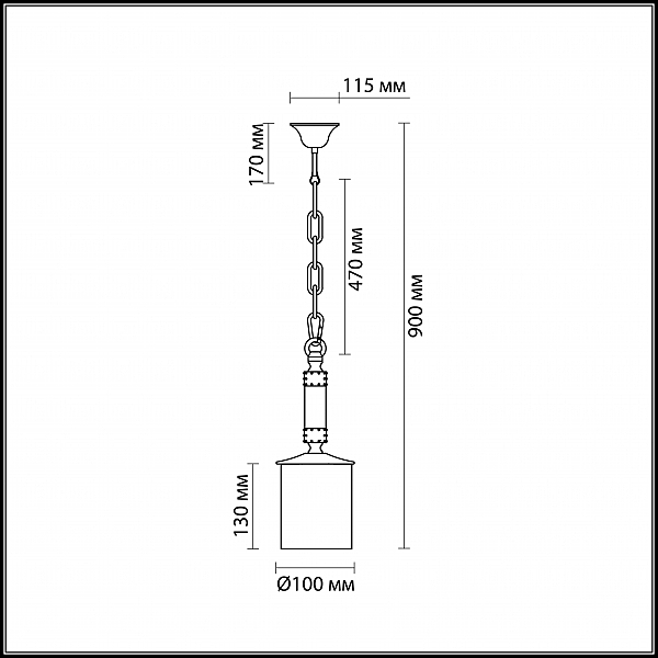 Светильник подвесной Odeon Light Fabo 2767/1