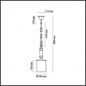 Светильник подвесной Odeon Light Fabo 2767/1