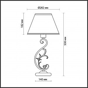 Настольная лампа Odeon Light Pari 2687/1T