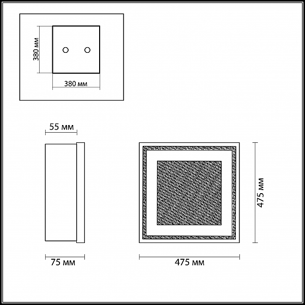 Светильник потолочный Odeon Light Ulen 2737/4W