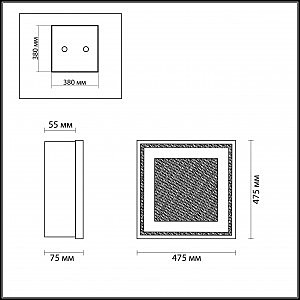 Светильник потолочный Odeon Light Ulen 2737/4W