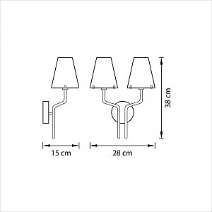 Настенное бра Lightstar Diafano 758624