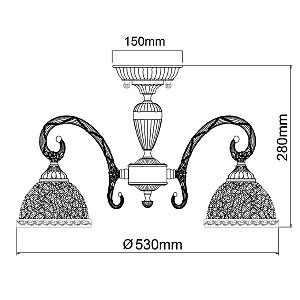 Потолочная люстра MW Light Аманда 481011805