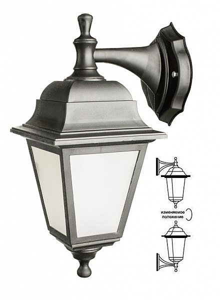 Уличный настенный светильник Arte Lamp Zagreb A1114AL-1BK