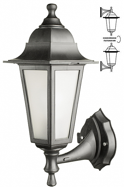 Уличный настенный светильник Arte Lamp Zagreb A1215AL-1BK