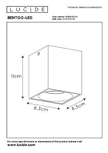 Накладной светильник Lucide Bentoo-Led 09913/05/31