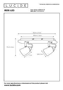 Светильник спот Lucide Ride-Led 26956/10/17