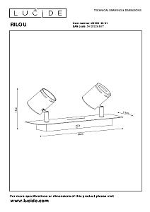 Светильник спот Lucide Rilou 26994/10/31