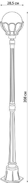 Столб фонарный уличный Feron 11559