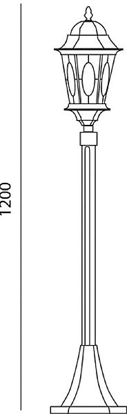 Столб фонарный уличный Feron Рим 11323