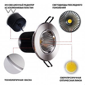 Встраиваемый светильник MW Light Круз 637013901