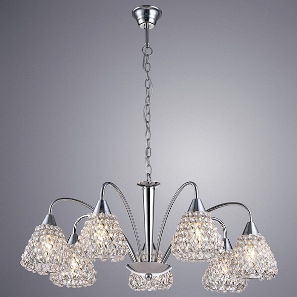 Подвесная хрустальная люстра Adamello Arte Lamp A9466LM-7CC