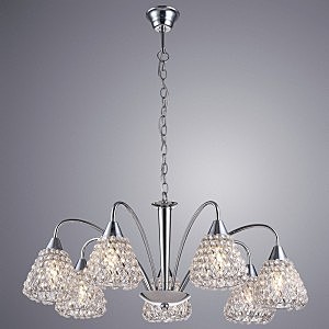 Подвесная хрустальная люстра Adamello Arte Lamp A9466LM-7CC