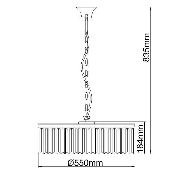 Подвесная хрустальная люстра Гослар MW Light 498014706