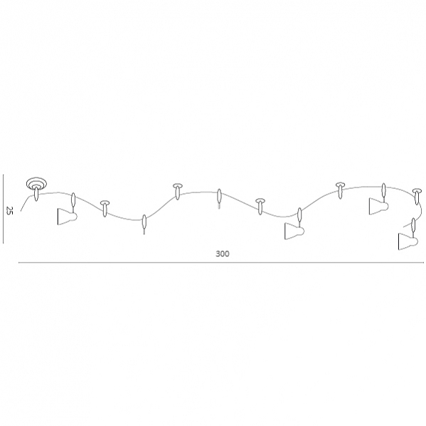 Трековая система Arte Lamp Rails A3058PL-6BK