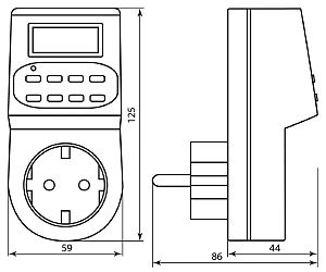 Розетка Feron TM22 23205