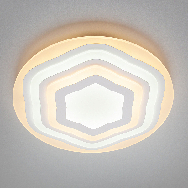 Потолочный LED светильник Eurosvet Siluet 90117/1 белый