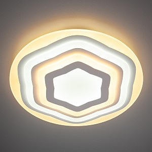 Потолочный LED светильник Eurosvet Siluet 90117/1 белый