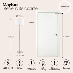 Торшер Maytoni Alicante MOD014FL-01N