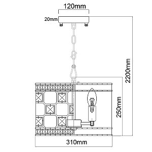 Светильник подвесной MW Light Монарх 121011503