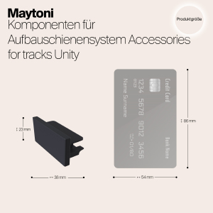 Заглушка для шинопровода Maytoni Accessories for tracks TRA001EC-11B