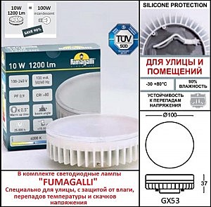 Уличный настенный светильник Fumagalli Bertina 1B1.000.000.LYD1L