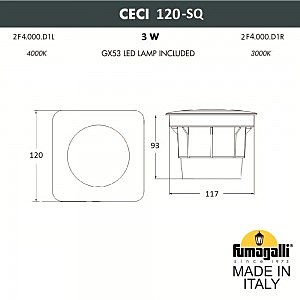 Уличный встраиваемый Fumagalli Ceci 2F4.000.000.LXG1L